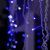 Гирлянда «Бахрома» 4 × 0.6 м, IP44, белая нить, 180 LED, свечение синее, мерцание белым, 220 В