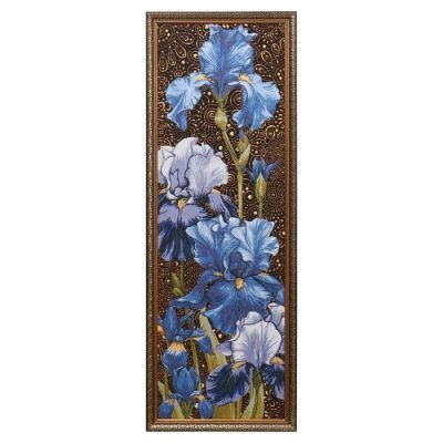 Гобеленовая картина "Ноктюрн ирисы" 42*105 см
