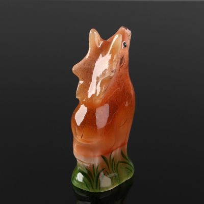 Сувенир «Олень», 4,5x7,5 см, селенит