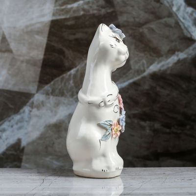 Копилка "Кошка Тома", покрытие лак, белая, 22 см