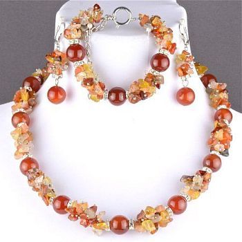 Комплект Сердолик "Каролина" арт. КП133