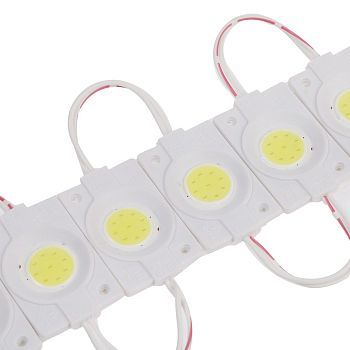 Светодиодный модуль SMD5730, 2,4 Вт, COB, 220 Lm, 6500K, 12 V БЕЛЫЙ, набор 20 штук