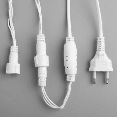 Гирлянда «Нить» 10 м, IP44, УМС, белая нить, 100 LED, свечение белое, 220 В