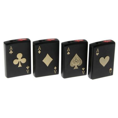 Зажигалка газовая "Карта", микс, 3.5х1х5.5 см