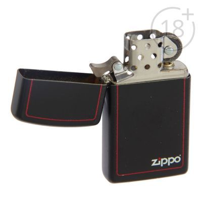 Зажигалка ZIPPO 1618ZB Slim с покрытием Black Matte