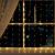 Гирлянда «Занавес» 1 × 1 м роса, IP20, серебристая нить, 100 LED, свечение тёплое белое, 12 В