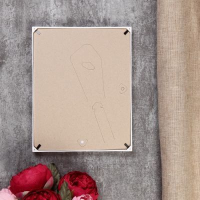 Фоторамка пластик L-6 15х21 см, белый, с небьющимся стеклом