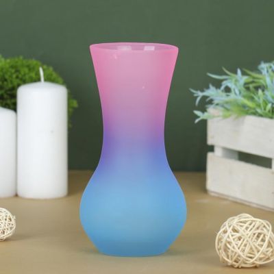 Ваза "Весна" 18/5 радуга матовая 18см МИКС