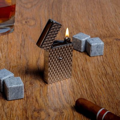 Зажигалка «Пузырьки» в подарочной коробке, газ, цвета МИКС