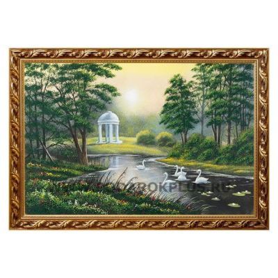 Картина "Лебеди" багет №205 (40х60 см)