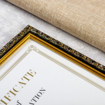 Фоторамка "Ампир на чёрном", А4