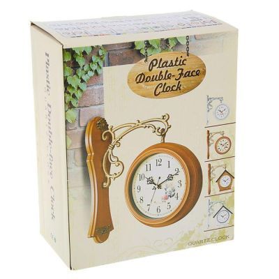 Часы настенные двойные, серия: Садовые, "Домик", 40 х 32 см