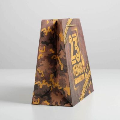 Пакет крафтовый горизонтальный Danger, ML 27 × 23 × 11,5 см