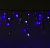 Гирлянда уличная УМС "Бахрома" (Ш:3 м, В:0,6 м, Т.Н., нить темная, сине-белый)