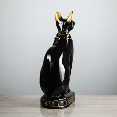 Копилка "Кот Сфинкс", покрытие лак, чёрная, 43 см