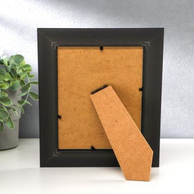 Фоторамка пластик 13х18 см "Золотая паутина на чёрном" 23,8х18,8х1,5 см