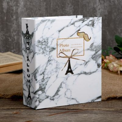 Фотоальбом на 40 фото 10х15 см "Мрамор и Эйфелева башня" в коробке МИКС 17х14х5 см