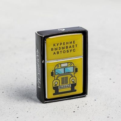 Зажигалка "Курение вызывает автобус", 5,5 х 3,5 х 1 см