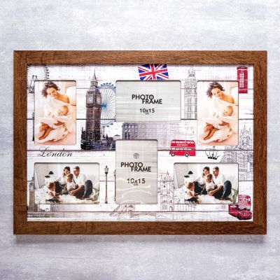 Фоторамка МДФ "Путешествия" на 6 фото 52х36 см.