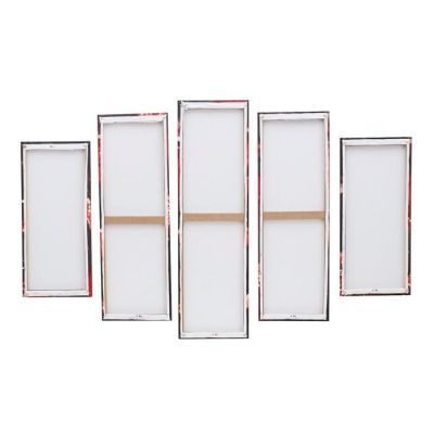 Картина модульная на подрамнике "Красная роза" 2-53х16, 2-70х24, 1-80х34; 120х80см