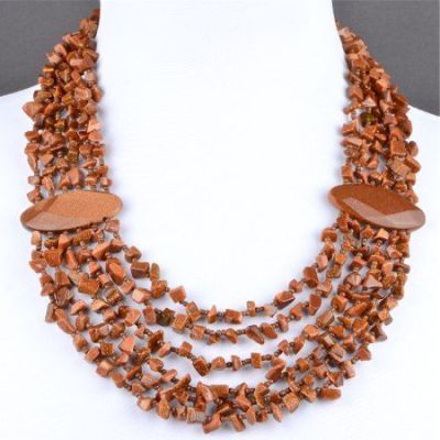 Колье Авантюрин "Богемия" арт.П3346