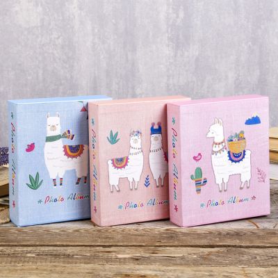 Фотоальбом на 80 фото 10х15 см "Лама" блёстки, в коробке МИКС 23х19х5,2