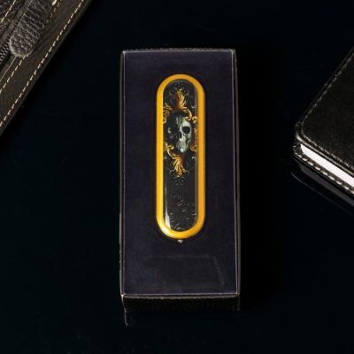 Зажигалка со спиралью накаливания "Череп", 8,5 х 2,5 х 1 см