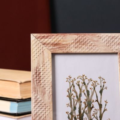 Фоторамка пластик 10х15 см "Миндальное искушение" 19х14 см