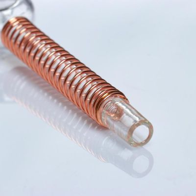 Трубка курительная стеклянная  2.5х12.8 см, микс