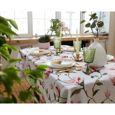 Скатерть Доляна Sakura 150*300 +/- 2 см, 100% п/э