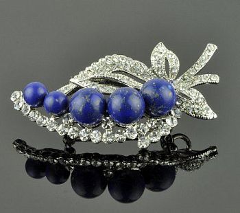 Брошь-кулон Лазурит "Флора" арт. бшИЛА-466