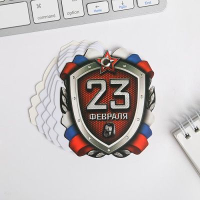 Набор "Настоящему защитнику", блокнотик и ручка - граната