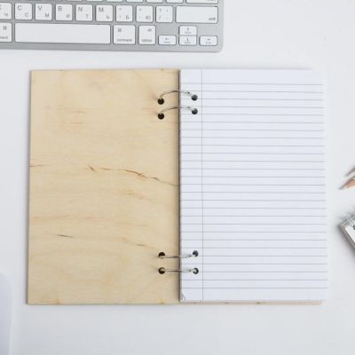 Ежедневник в деревянной обложке «Настоящий мужик» 96 листов, А5