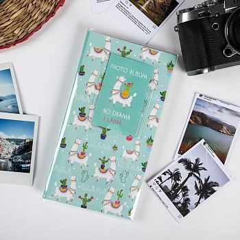 Фотоальбом для инстаграм фото "No drama lama", 20,5 х10,7 см