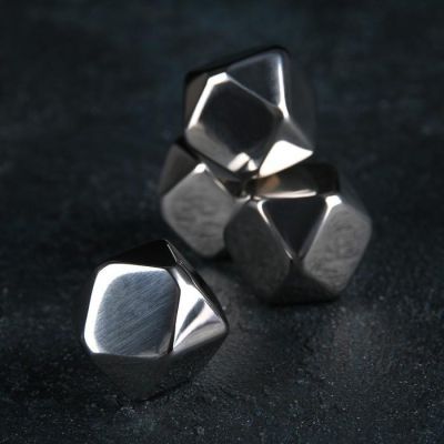Набор камней для виски 2×2 см, нержавеющая сталь, 4 шт