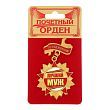 Орден с колодкой «Лучший муж», 4,2 х 6,9 см