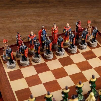 Шахматы сувенирные "Робин Гуд", h короля=8 см, h пешки=6 см, 36 х 36 см