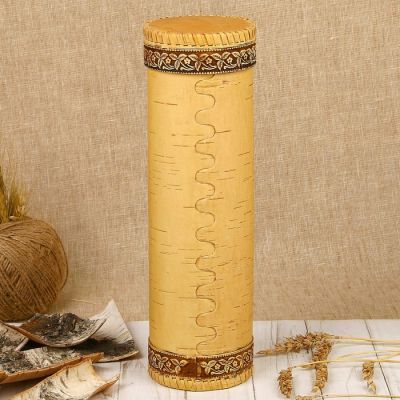 Футляр под бутылку «Медведь», 9х9х29 см, береста