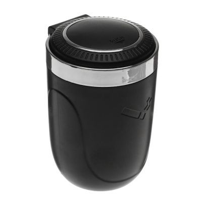 Пепельница для авто TORSO в подстаканник с подсветкой, черный