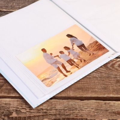 Фотоальбом на 80 фото 10х15 см "Розы и шоколад" в коробке, блёстки МИКС 23х19х5 см