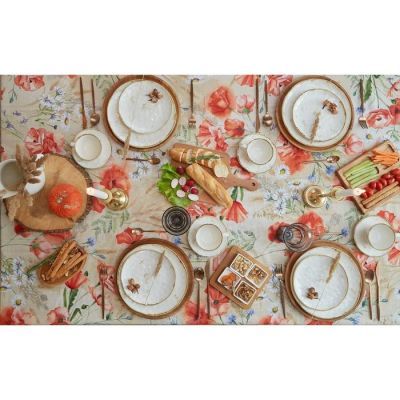 Скатерть "Этель" Маки 110х147 см, 100% хл, рогожка 160 гр/м2