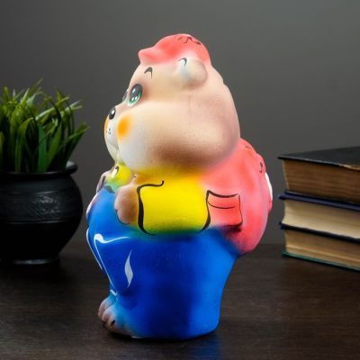 Копилка "Хомяк" 24,5см микс