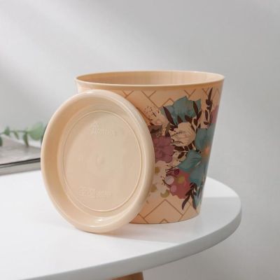 Горшок для цветов Доляна «Фрезия», 800 мл, цвет бежевый