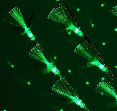 Светодиодный куст "Цветок павлин" улич. (1,5 м., зеленый)