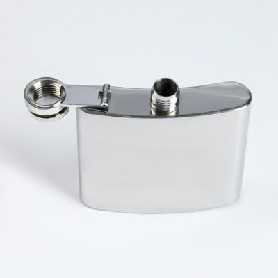 Фляжка 150 мл, под нанесение, металл, 9.5х9.5 см