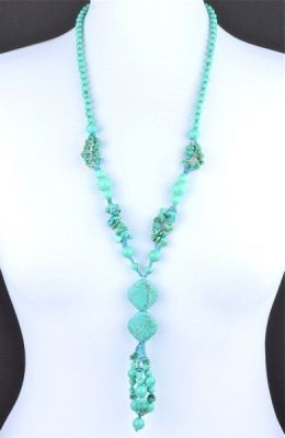 Бусы прес.Бирюза "Лидия" арт.П3415