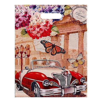 Пакет полиэтиленовый с вырубной, усиленной ручкой, 31 х 40 см, 60 мкм