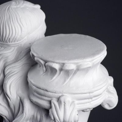 Фигура - подставка "Восточная красавица" белая, 30х27х90см