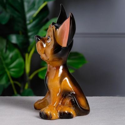 Копилка "Чита", глазурь, коричневый цвет, 25 см, микс