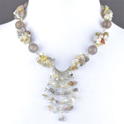 Колье Агат "Рассвет" арт.П3460